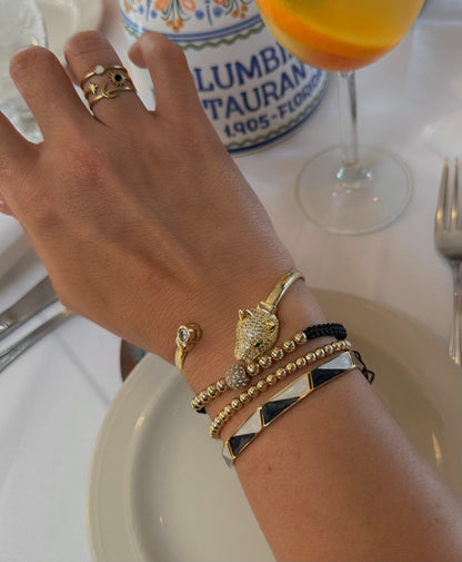 The Gold Panther Bangle