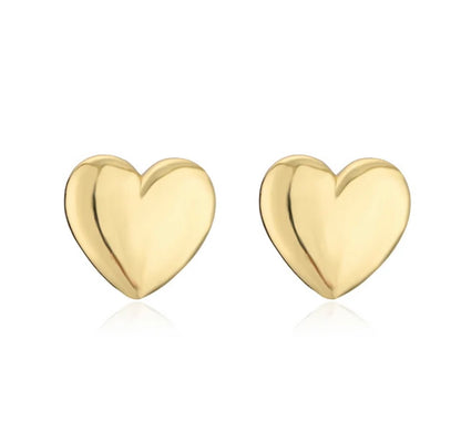 Chunky Heart Stud Earrings